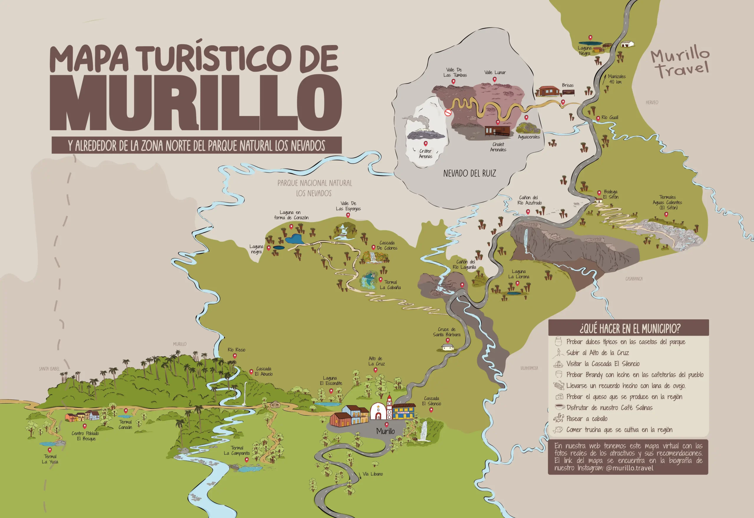 Mapa turístico de Murillo